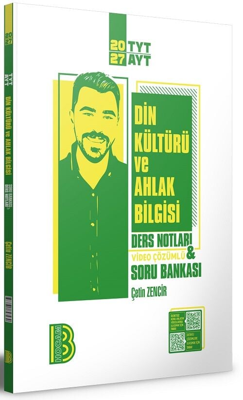 Benim Hocam 2027 YKS TYT AYT Din Kültürü ve Ahlak Bilgisi Ders Notları Soru Bankası Çözümlü - Çetin Zencir Benim Hocam Yayınları