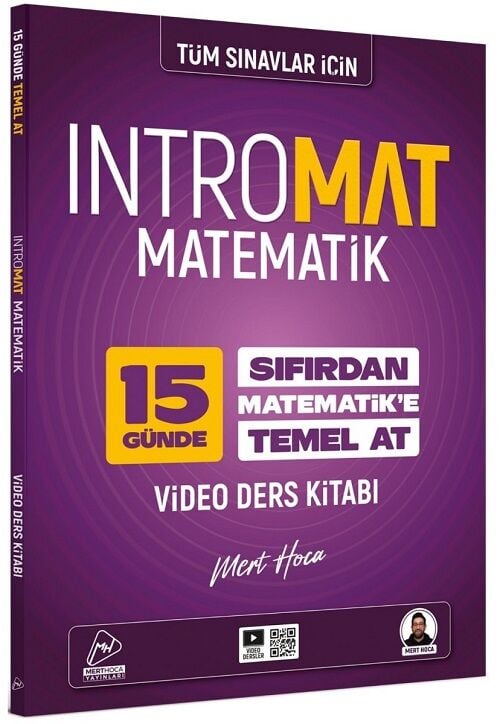 Mert Hoca 2026 YKS TYT KPSS DGS ALES İntromat Matematik 15 Günde Sıfırdan Temel Atma Video Ders Kitabı - Mert Güven Mert Hoca Yayınları
