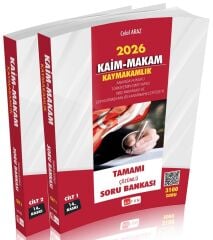 Akfon 2026 KAİM MAKAM Kaymakamlık Soru Bankası Çözümlü 14. Baskı - Celal Araz Akfon Yayınları