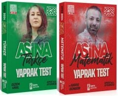 SÜPER FİYAT - İsem 2024 KPSS Türkçe+Matematik AŞİNA Yaprak Test 2 li Set İsem Yayınları