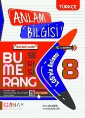 Günay 8. Sınıf LGS Anlam Bilgisi Bumerang Soru Bankası Günay Yayınları