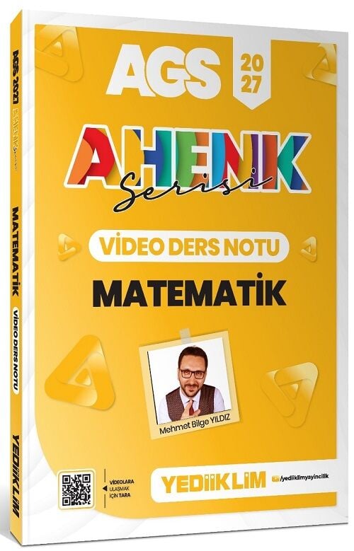 Yediiklim 2027 MEB-AGS Sayısal Yetenek-Matematik Video Ders Notları Ahenk Serisi - Mehmet Bilge Yıldız Yediiklim Yayınları