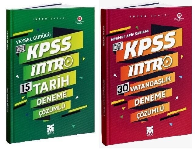 SÜPER FİYAT - Modus KPSS Tarih+Vatandaşlık İntro 45 Deneme 2 li Set Modus Yayınları