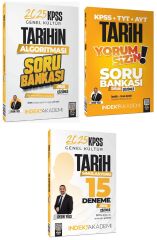 SÜPER FİYAT - İndeks Akademi 2025 KPSS Tarih Soru Bankası + 15 Deneme 3 lü Set - Aydın Yüce İndeks Akademi Yayıncılık