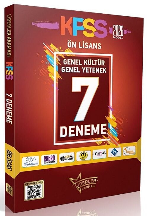 Liderler Karması 2026 KPSS Ön Lisans 7 Deneme Çözümlü Liderler Karması