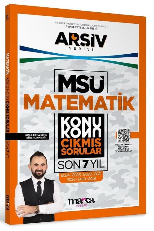 Marka 2025 MSÜ Matematik Çıkmış Sorular Son 7 Yıl Konu Konu Çözümlü Arşiv Serisi Yektuğ Mat - Yasin Kara Marka Yayınları