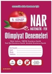 Altın Nokta 5. Sınıf Nar Matematik Fen Olimpiyat Denemeleri Altın Nokta Yayınları