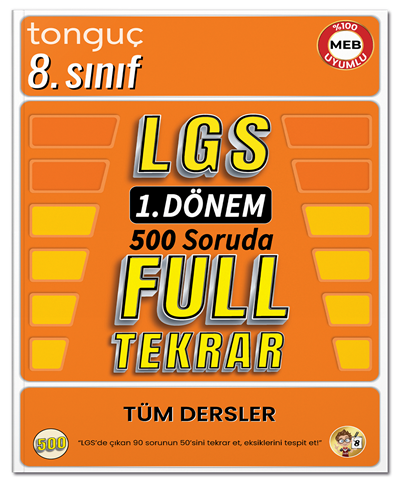 Tonguç 8. Sınıf LGS 1. Dönem Tüm Dersler 500 Soruda Full Tekrar Tonguç Akademi