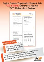 Hız ve Renk YKS TYT Türkçe Soru Bankası Hız ve Renk Yayınları