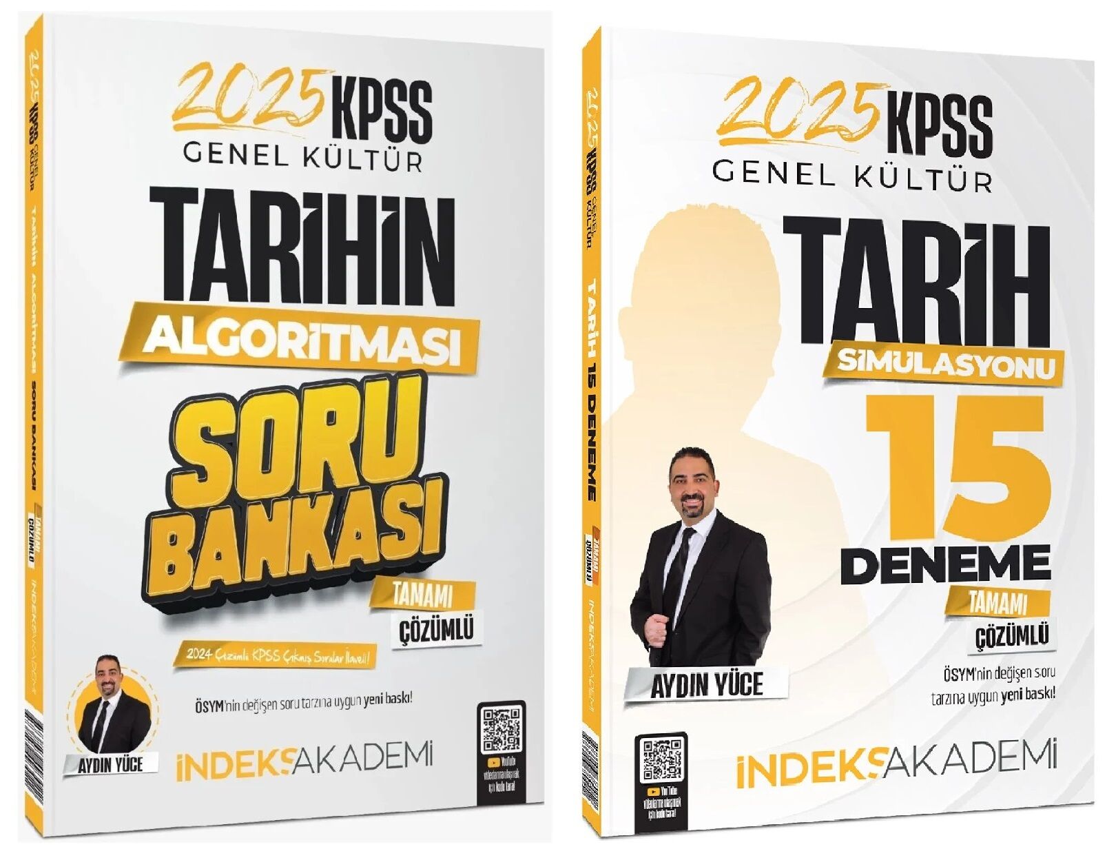 SÜPER FİYAT - İndeks Akademi 2025 KPSS Tarih Soru Bankası + 15 Deneme 2 li Set - Aydın Yüce İndeks Akademi Yayıncılık