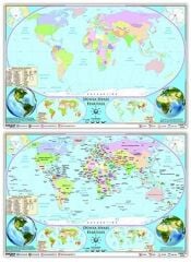 Ankara Yayıncılık Dünya Siyasi Haritası Yazılabilir Silinebilir Ankara Yayıncılık