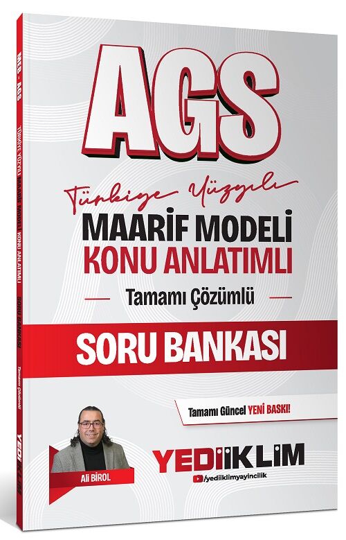 Yediiklim 2027 MEB-AGS Türkiye Yüzyılı Maarif Modeli Konu Anlatımlı Soru Bankası Çözümlü - Ali Birol Yediiklim Yayınları