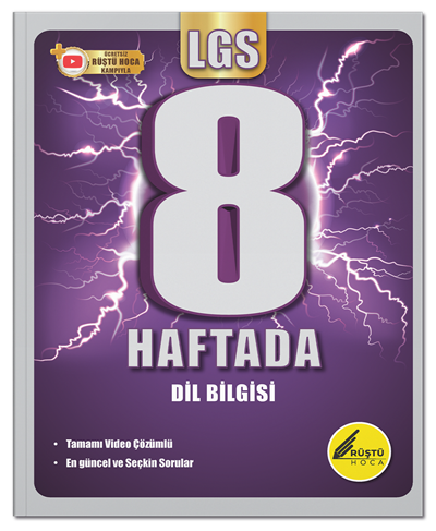 Rüştü Hoca 8. Sınıf LGS 8 Haftada Dil Bilgisi Soru Bankası Çözümlü Rüştü Hoca