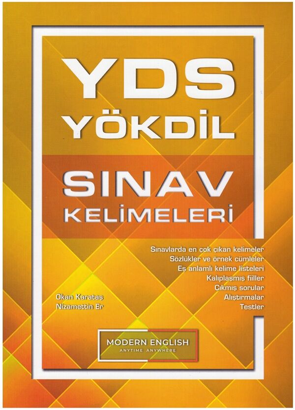 Modern English YDS YÖKDİL Sınav Kelimeleri - Okan Karataş, Nizamettin Er Modern English