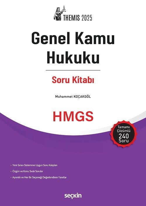 Seçkin 2025 THEMİS HMGS Genel Kamu Hukuku Soru Kitabı - Muhammet Koçakgöl Seçkin Yayınları