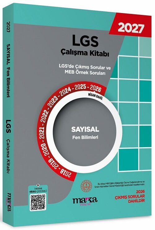 Marka 2027 LGS Sayısal Fen Bilimleri Çıkmış Sorular Çalışma Kitabı Marka Yayınları