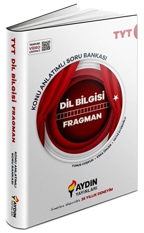 Aydın YKS TYT Dil Bilgisi Fragman Konu Anlatımlı Soru Bankası Aydın Yayınları