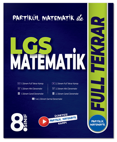 Partikül Matematik 8. Sınıf LGS Partikül Matematik ile Full Tekrar Partikül Matematik Yayınları