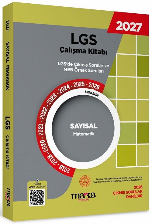 Marka 2027 LGS Sayısal Matematik Çıkmış Sorular Çalışma Kitabı Marka Yayınları