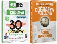 CBA + İndeks 2026 KPSS Coğrafya Pusulası Soru Bankası + 30 Deneme 2 li Set - Barış Salt, Alican Demir CBA + İndeks Akademi Yayınları