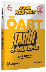 Saydam 2026 ÖABT MEB-AGS Tarih Öğretmenliği 5 Deneme Çözümlü - Hanifi Demir Saydam Yayınları