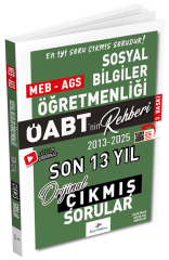 Dizgi Kitap 2026 ÖABT MEB-AGS nin Rehberi Sosyal Bilgiler Öğretmenliği Çıkmış Sorular Son 13 Yıl Çözümlü - Selami Yalçın Dizgi Kitap Yayınları