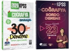 Eğit + İndeks 2026 KPSS Coğrafya Bordo 23+30 Deneme 2 li Set - Mehmet Eğit, Alican Demir Eğit + İndeks Akademi Yayıncılık
