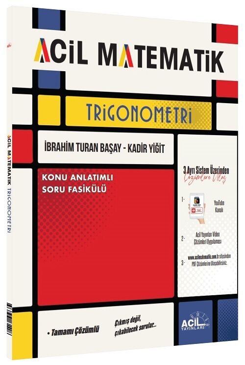 Acil YKS AYT Acil Matematik Trigonometri Konu Anlatımlı Soru Fasikülü Acil Yayınları