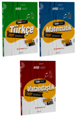 SÜPER FİYAT - Uzman Kariyer 2023 KPSS Türkçe+Matematik+Vatandaşkık Test Bankası Yaprak Test 3 lü Set Uzman Kariyer Yayınları