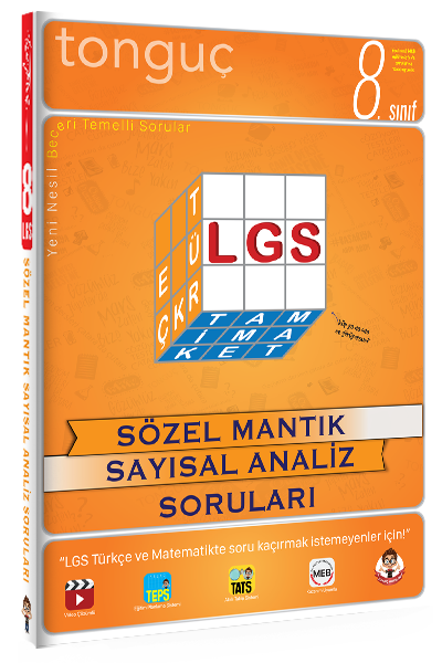 Tonguç 8. Sınıf LGS Sözel Mantık Sayısal Analiz Soruları Tonguç Akademi