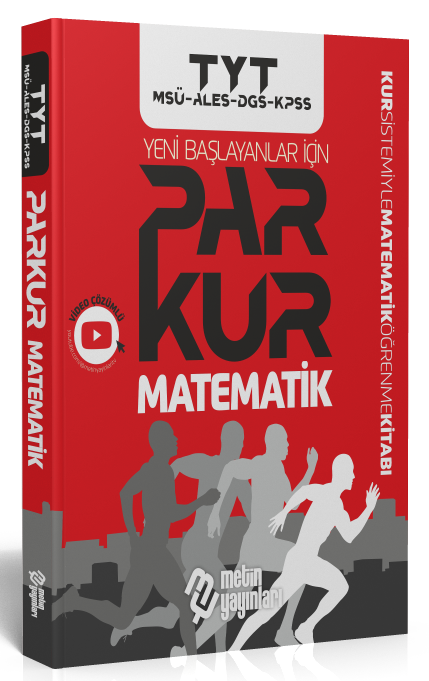 Metin YKS TYT MSÜ ALES DGS KPSS Parkur Matematik Öğrenme Kitabı Çözümlü Metin Yayınları