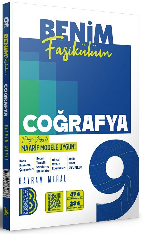 Benim Hocam 9. Sınıf Coğrafya Maarif Model Benim Fasikülüm - Bayram Meral Benim Hocam Yayınları