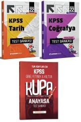 SÜPER FİYAT - Uzman Kariyer 2022 KPSS Tarih+Coğrafya+Vatandaşlık Test Bankası Yaprak Test 3 lü Set Uzman Kariyer Yayınları