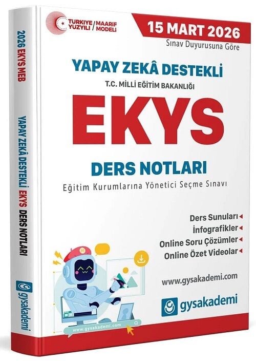 GYS Akademi 2026 MEB EKYS Ders Notları GYS Akademi