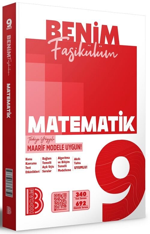 Benim Hocam 9. Sınıf Matematik Maarif Model Benim Fasikülüm Benim Hocam Yayınları