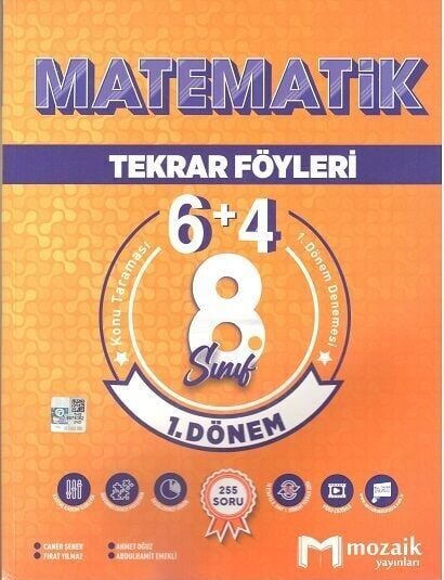 Mozaik 8. Sınıf LGS Matematik 1. Dönem 6+4 Tekrar Föyleri Mozaik Yayınları