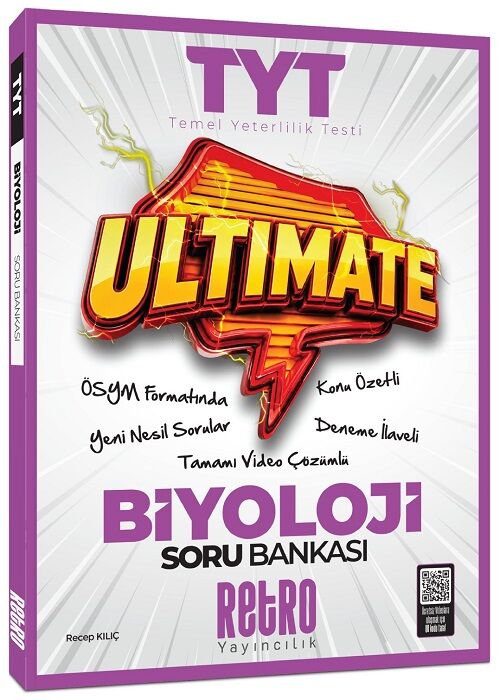 Retro YKS TYT Biyoloji Ultimate Soru Bankası Çözümlü - Recep Kılıç Retro Yayıncılık