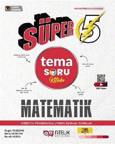 Nitelik 5. Sınıf Matematik Süper Tema Soru Kitabı Nitelik Yayınları