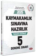 SÜPER FİYAT - Data 2025 Kaymakamlık Sınavına Hazırlık 5 Deneme Çözümlü Data Yayınları