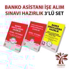 Akademi Banka Sınavları Banko Asistanı Sınavına Hazırlık 3 lü Set Akademi Consulting Yayınları