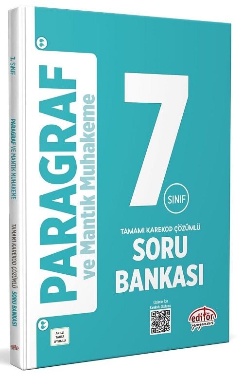 Editör 7. Sınıf Paragraf ve Mantık Muhakeme Soru Bankası Editör Yayınları