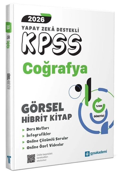 GYS Akademi 2026 KPSS Coğrafya Görsel Hibrit Kitap GYS Akademi