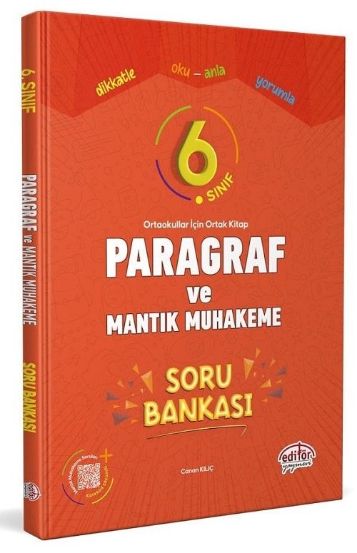 Editör 6. Sınıf Paragraf ve Mantık Muhakeme Soru Bankası Editör Yayınları