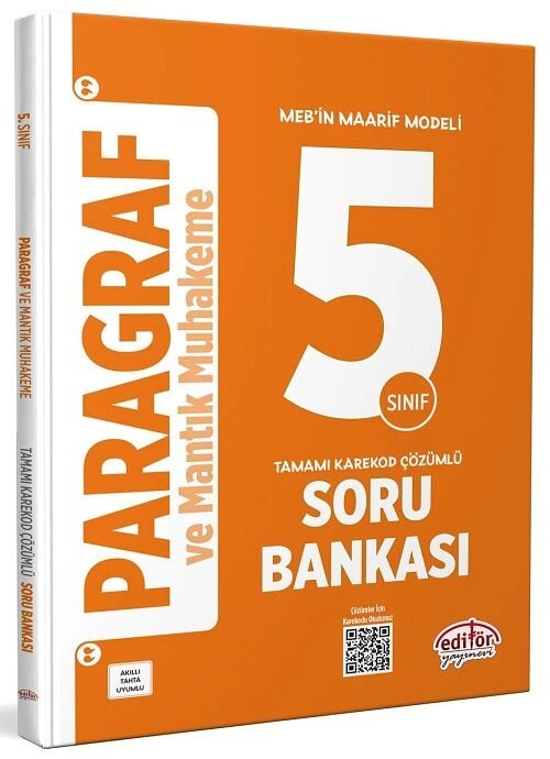 Editör 5. Sınıf Paragraf ve Mantık Muhakeme Soru Bankası Editör Yayınları