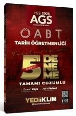 Yediiklim 2025 ÖABT MEB-AGS Tarih Öğretmenliği Eşsiz 5 Deneme Çözümlü - Emrah Kaya Yediiklim Yayınları