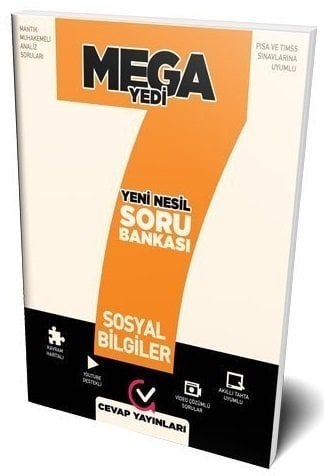 Cevap 7. Sınıf Sosyal Bilgiler Mega Yedi Soru Bankası Mega Sekiz Cevap Yayınları