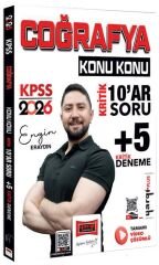 Yargı 2026 KPSS Coğrafya Kritik 10 ar Soru ve 5 Deneme Çözümlü - Engin Eraydın Yargı Yayınları