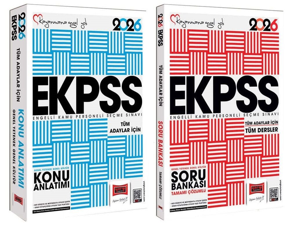 Yargı 2026 EKPSS Konu + Soru Bankası 2 li Set Yargı Yayınları