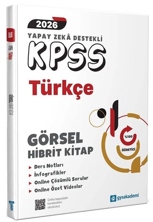 GYS Akademi 2026 KPSS Türkçe Görsel Hibrit Kitap GYS Akademi