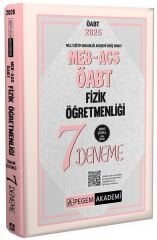 Pegem 2026 ÖABT MEB-AGS Fizik Öğretmenliği 7 Deneme Çözümlü Pegem Akademi Yayınları